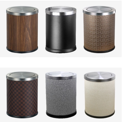 Thùng đựng rác nắp lật mầu Đen Mã SP KL-52 Kích Thước 25cm x 30cm Dung Tích 10L