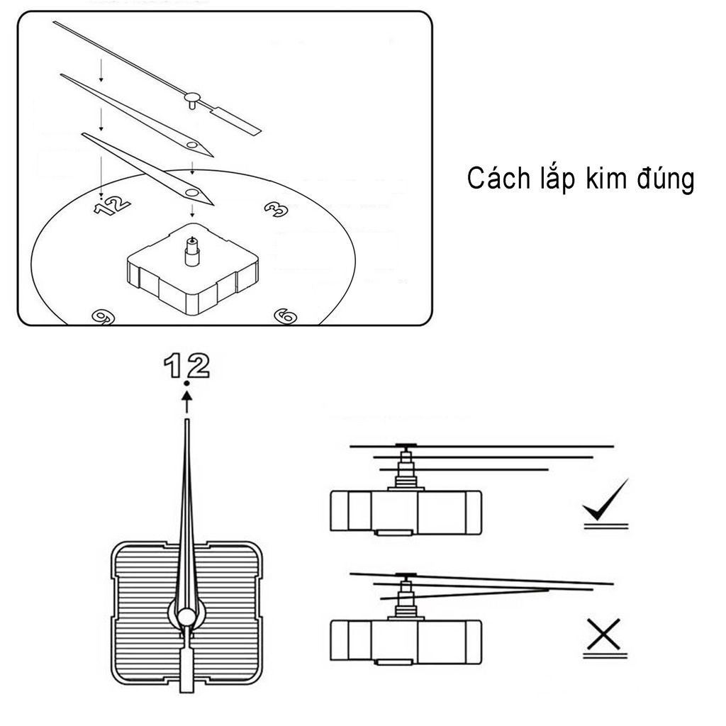 Đồng hồ treo tường trang trí đẹp dễ thương hình chân gấu UMASO [Tặng kèm Pin và Móc treo]