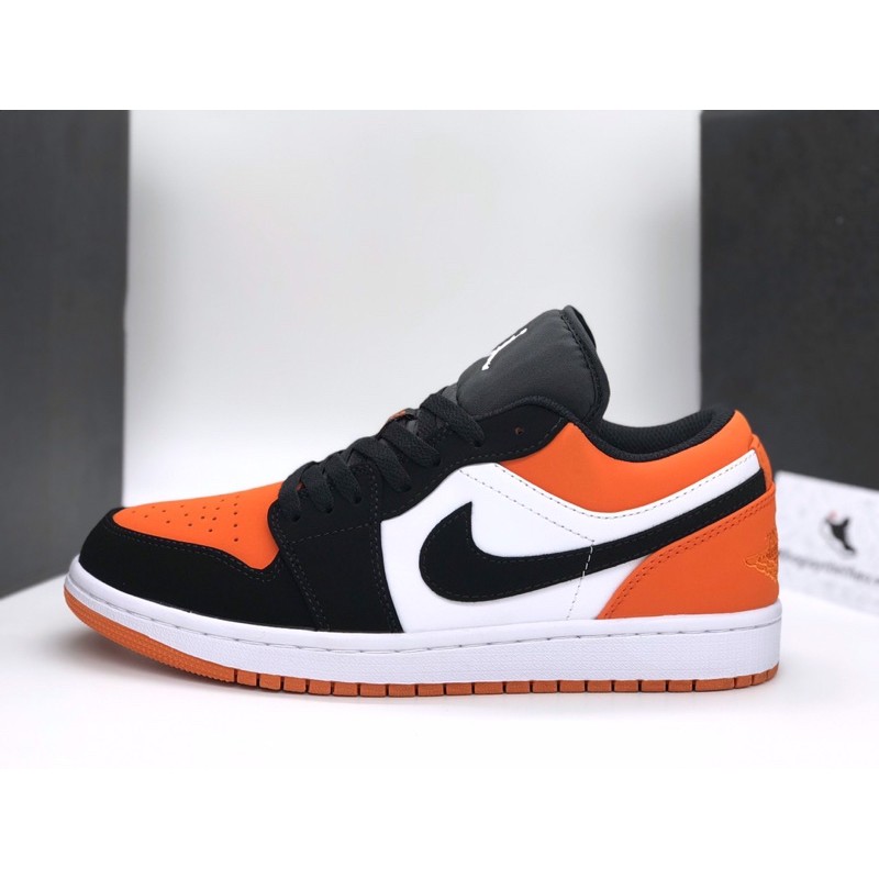 Giày thể thao Jordan1 low thấp sb trắng cam nam 690