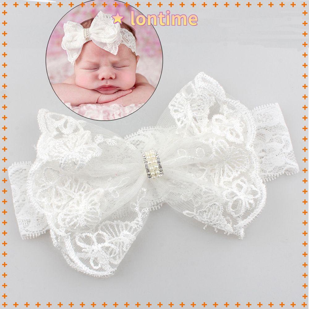 Băng Đô Cài Tóc Phối Ren Cho Bé Gái