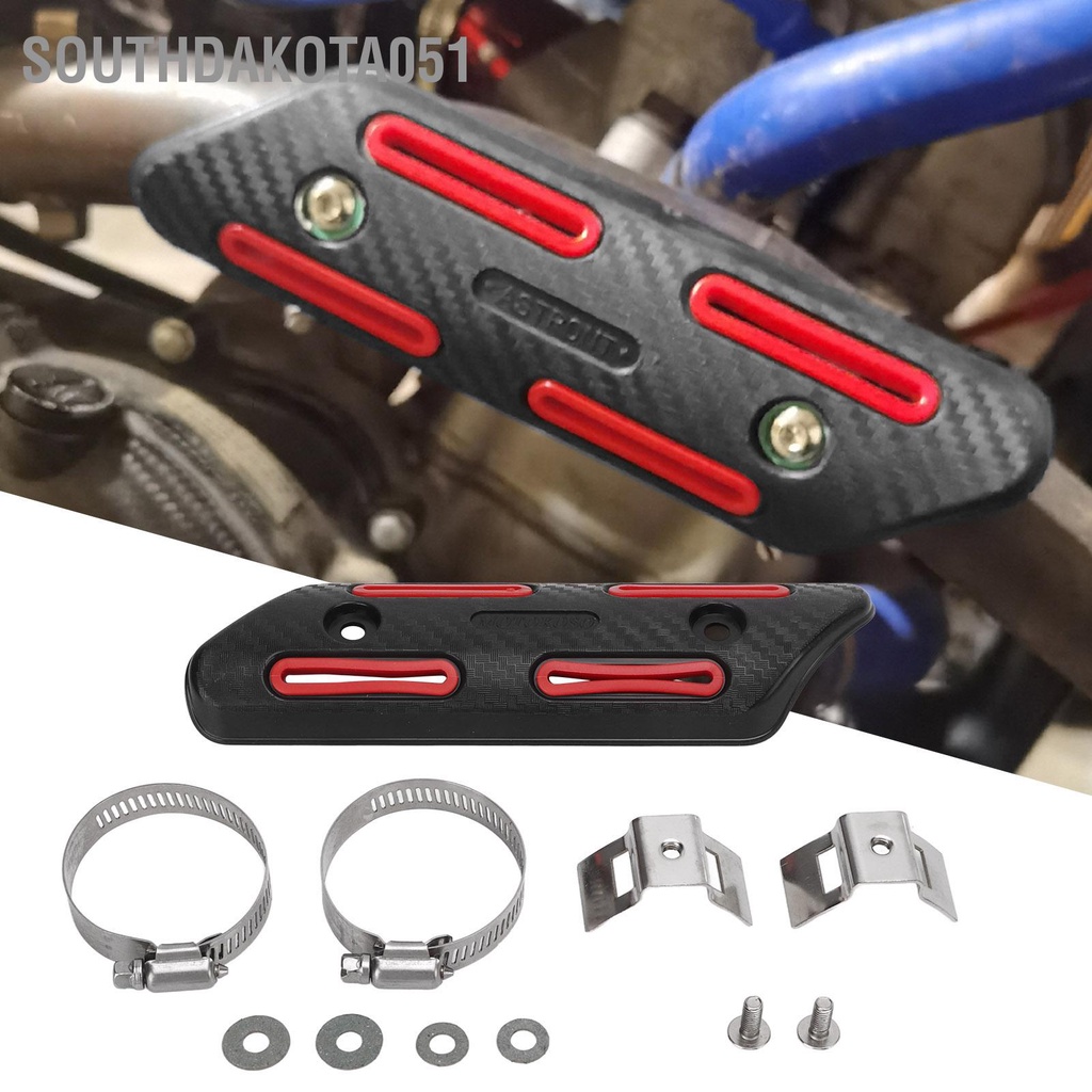 Southdakota051 Ống xả Tấm chắn nhiệt Che cách cho xe máy 4 thì ATVs UTVs Xe địa hình