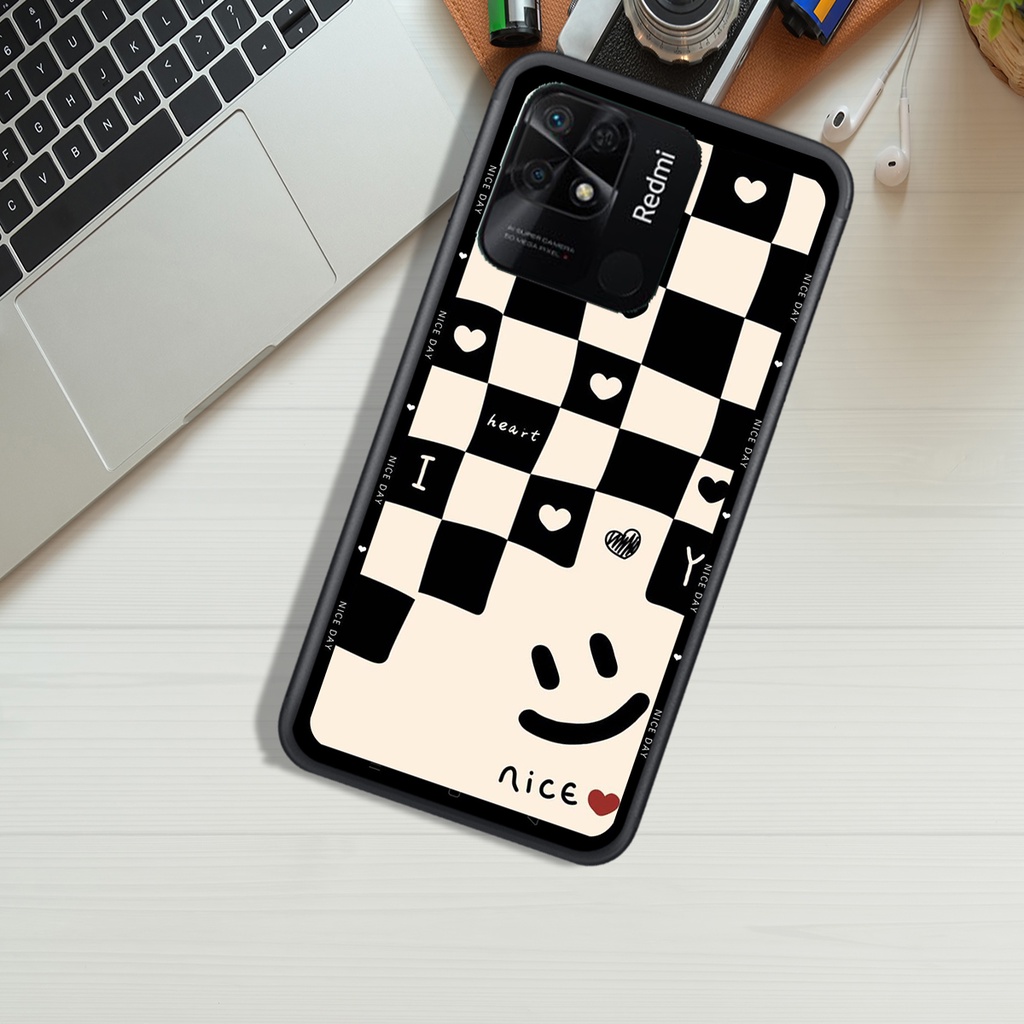 Ốp Lưng XIAOMI REDMI 9C - REDMI 10C - REDMI 10A  , In Hình &quot;Black Heart&quot; Phong Cách Đẹp.