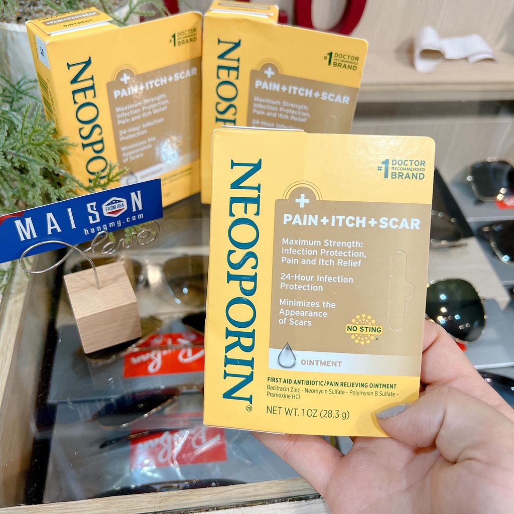 KEM MỠ ĐIỀU TRỊ VẾT THƯƠNG NEOSPORIN - Hàng Nhập USA Chính Hãng