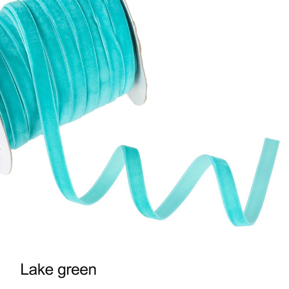 Cuộn Dây Ruy Băng Chất Liệu Nhung Dùng Để Trang Trí Bó Hoa 50yards 10mm