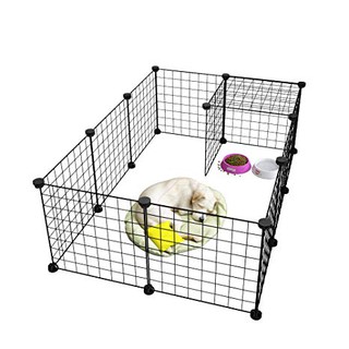 Lưới sắt thép lắp ghép đa năng màu đen, nhựa đen, cửa hình cute kích thước 35x35cm