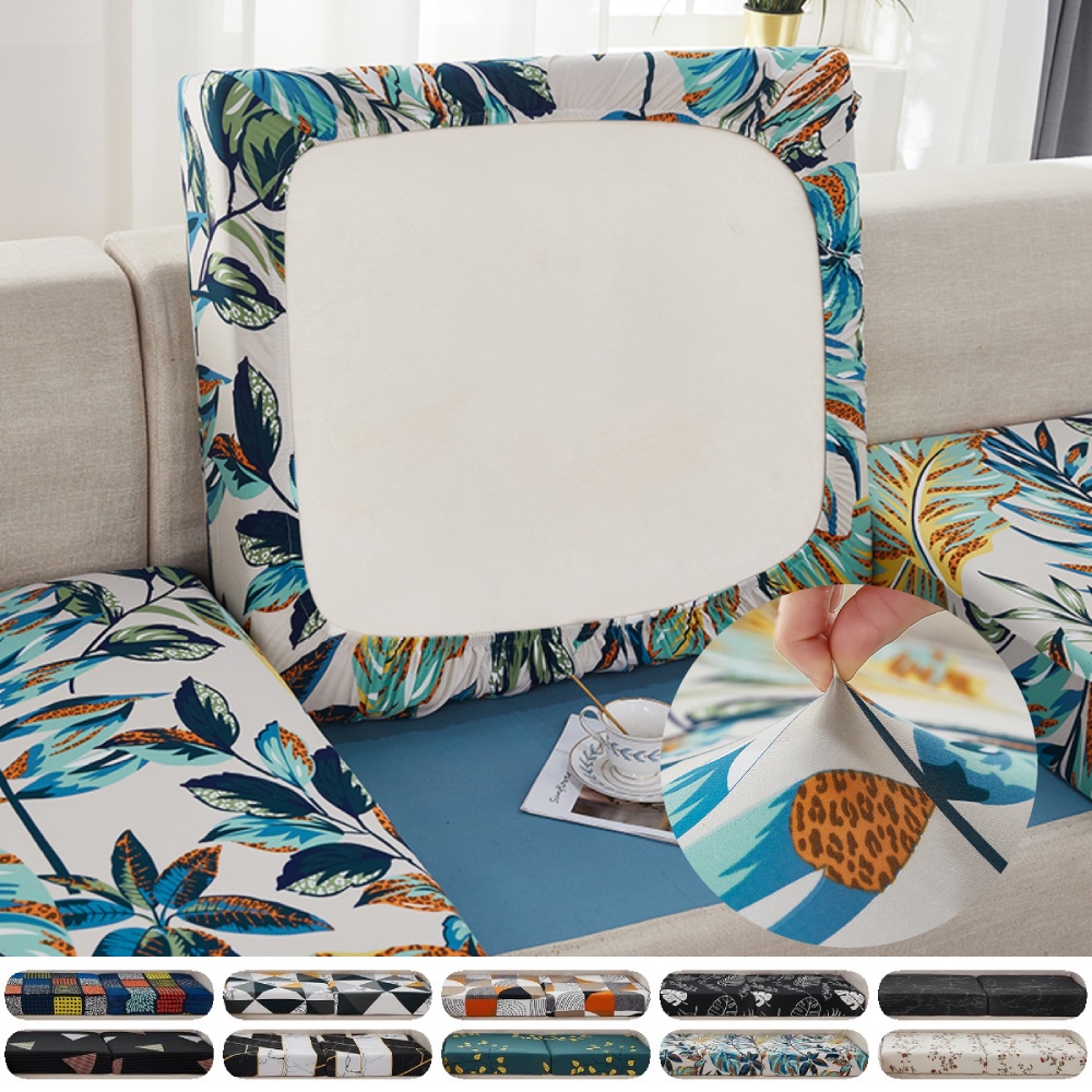 Vỏ bọc đệm ghế sofa co giãn 10 màu tùy chọn 1 / 2 / 3 / 4 chỗ ngồi trang trí phòng khách