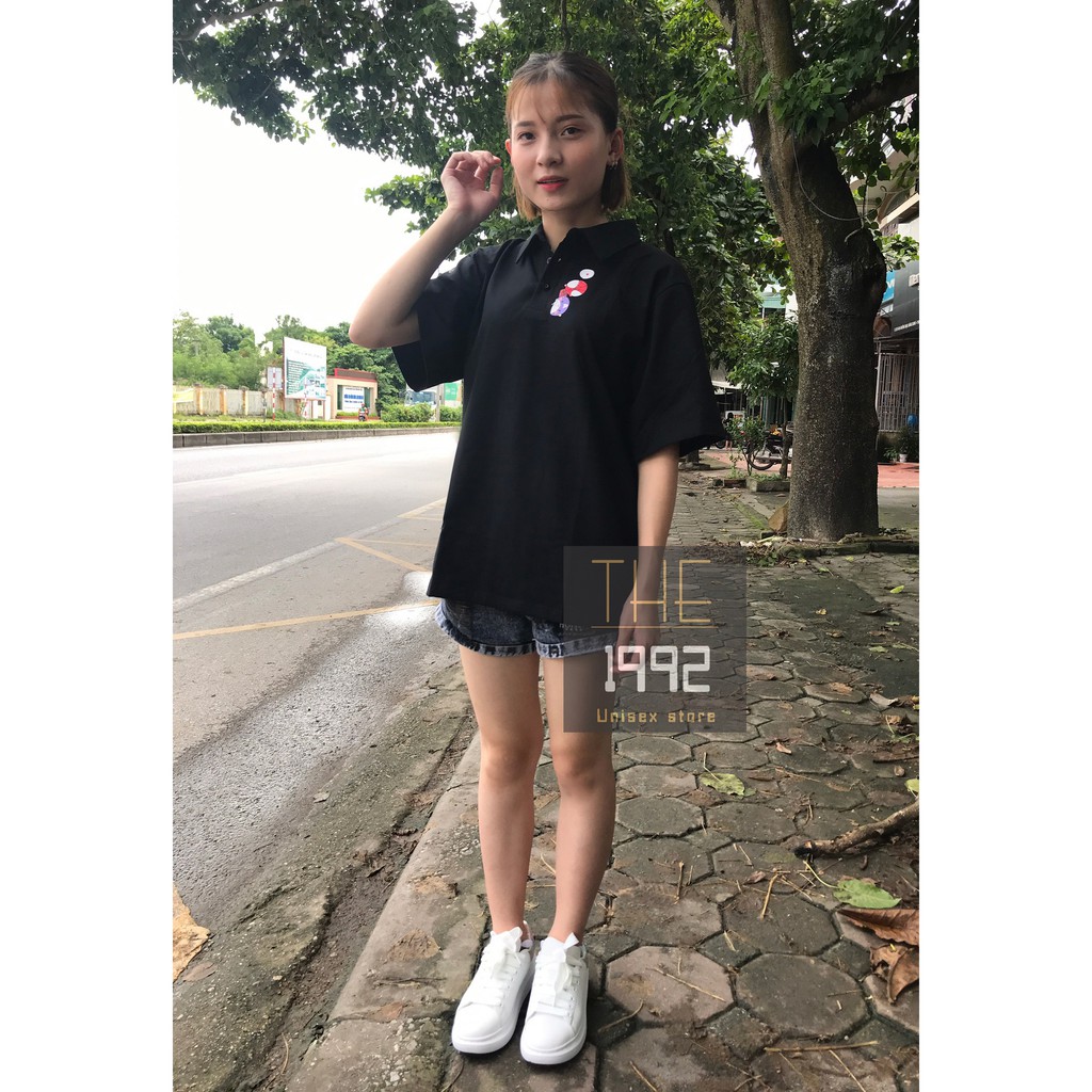 [Mã WASKT304 giảm 15% tối đa 30K đơn 99K] Áo thun áo phông tay lỡ cổ bẻ Polo Unisex 2 màu full size M L XL | BigBuy360 - bigbuy360.vn