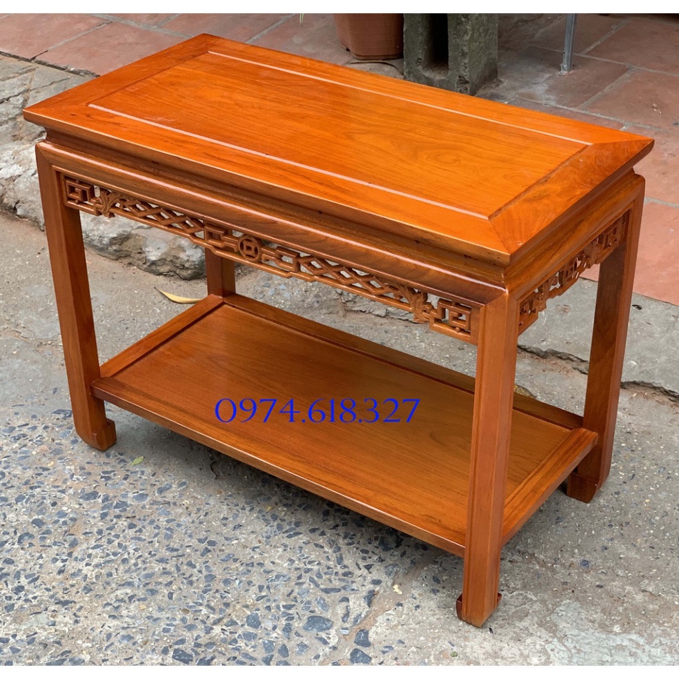 Đôn Chiện Kiểu Dài Phòng Khách Gỗ Hương