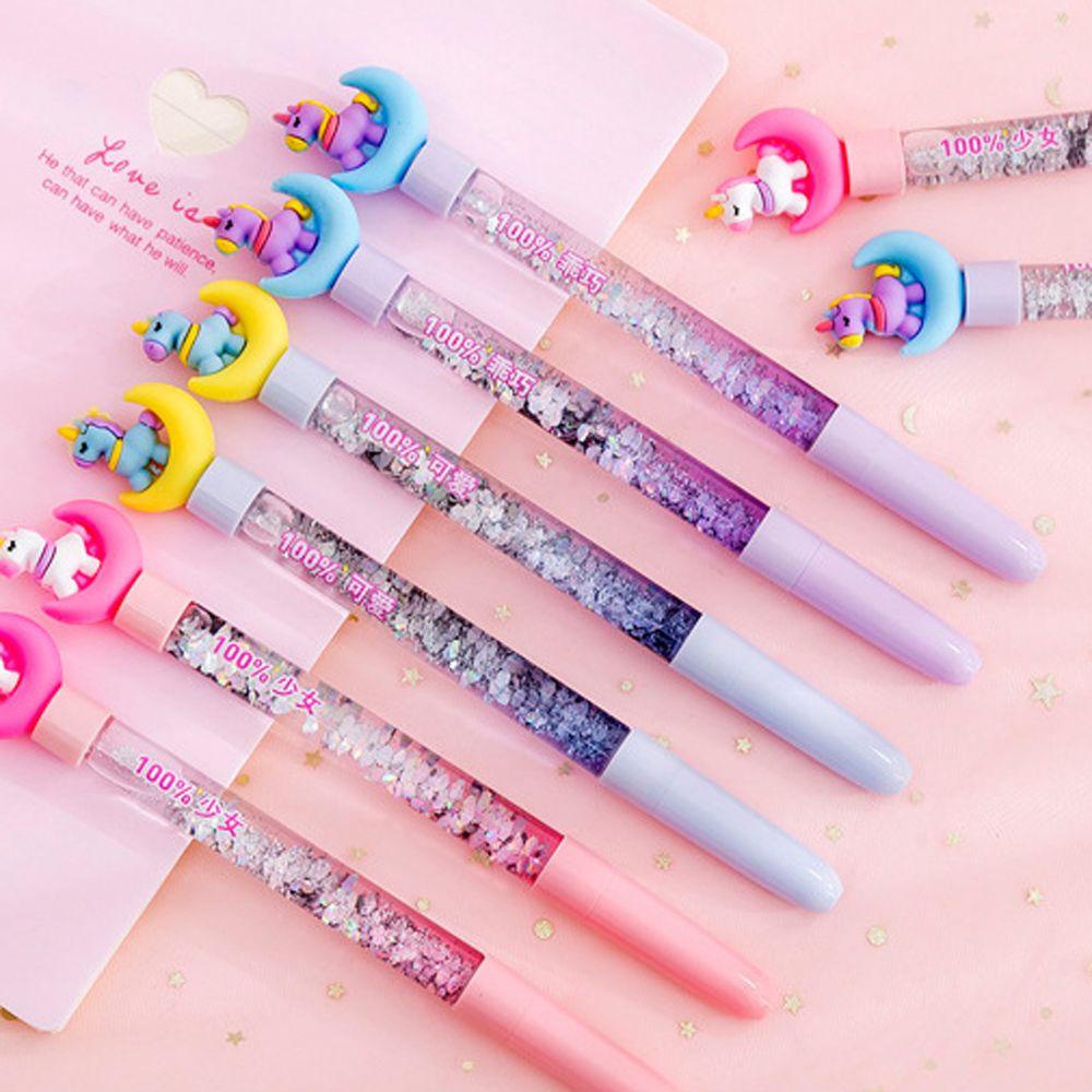 PEWANY Bút Mực Gel Ngòi 0.5mm Họa Tiết Hoạt Hình Dễ Thương Bắt Mắt