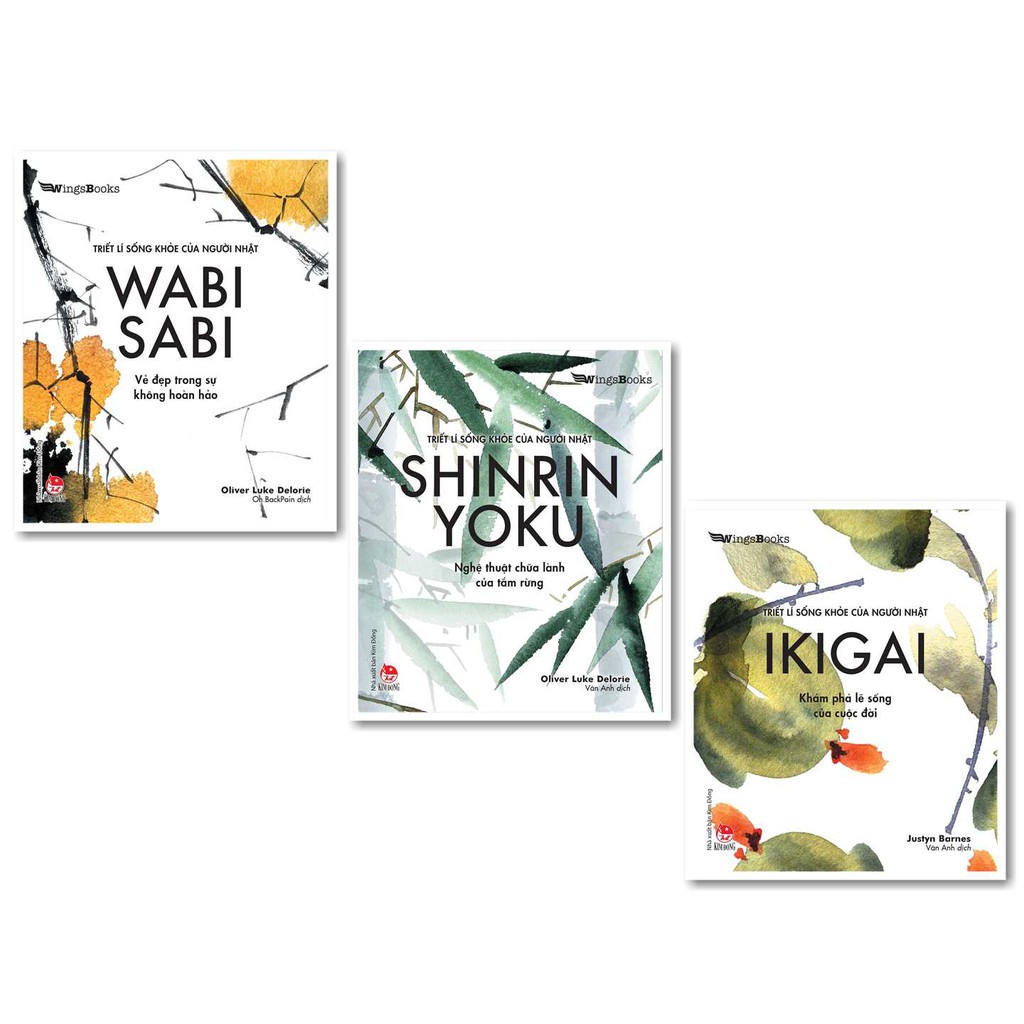 Sách - Triết Lí Sống Khoẻ Của Người Nhật - WABI SABI - IKIGAI - SHINRIN YOKU