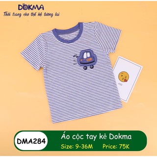 Áo cộc kẻ sọc Dokma DMA284