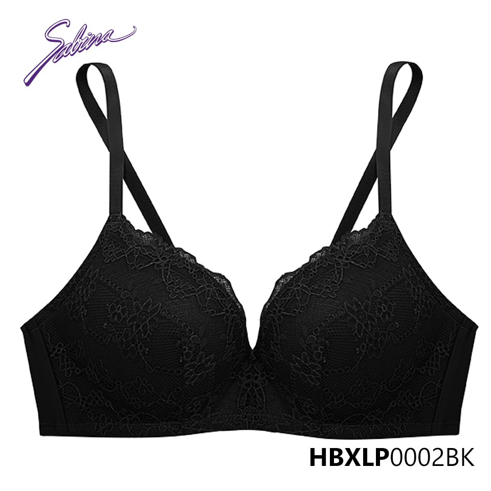 Áo Lót Không Gọng Mút Dày Phối Ren Habpy Lady By Sabina HBXLP0002