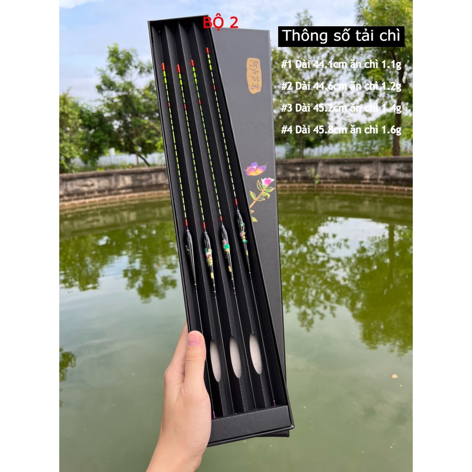 BỘ 4 PHAO NANO CÂU ĐÀI CAO CẤP. PHAO CÂU CÁ TỔNG HỢP. PHAO CÂU ĐÀI
