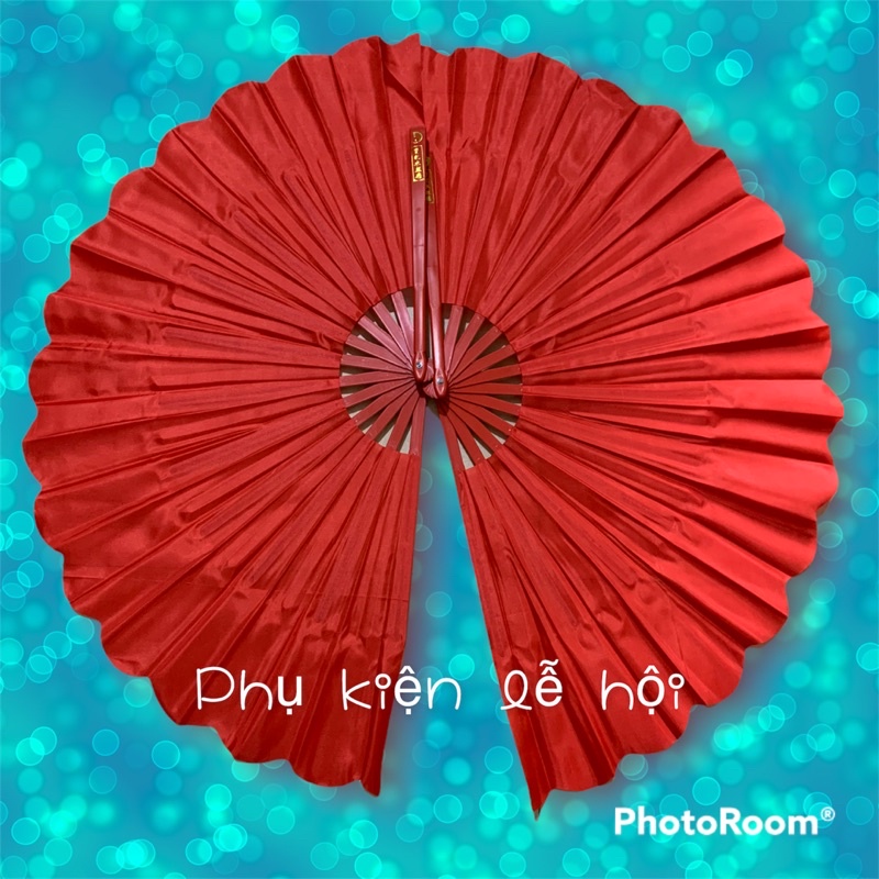 64k 1 đôi quạt múa nan nhựa SIÊU BỀN, SIÊU ĐẸP dài rộng 44 -48cm vải đẹp giá rẻ