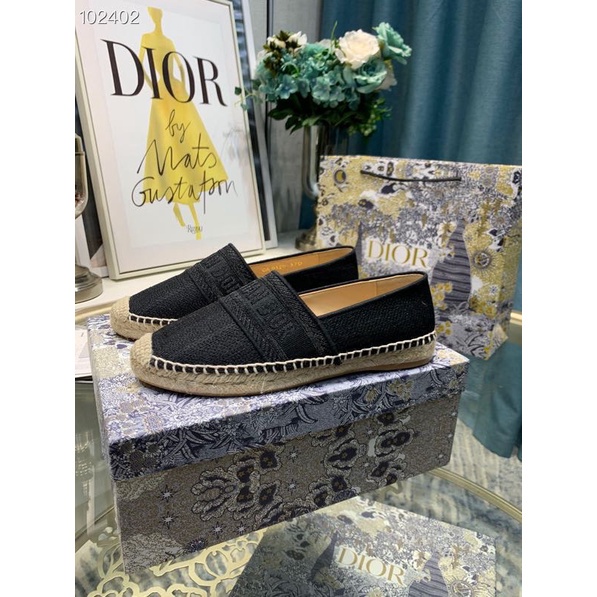 Không Hộp Mới Của Phụ Nữ Galaville Espadrilles Cotton Thêu Chỉ Kim Loại