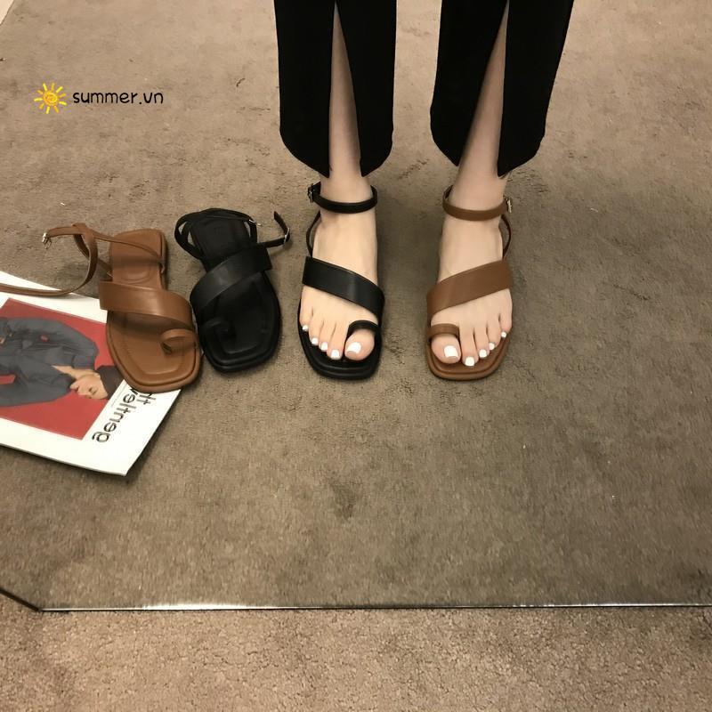 Giày Sandal Đế Mềm Quai Chéo Phong Cách Hàn Quốc Dành Cho Nữ