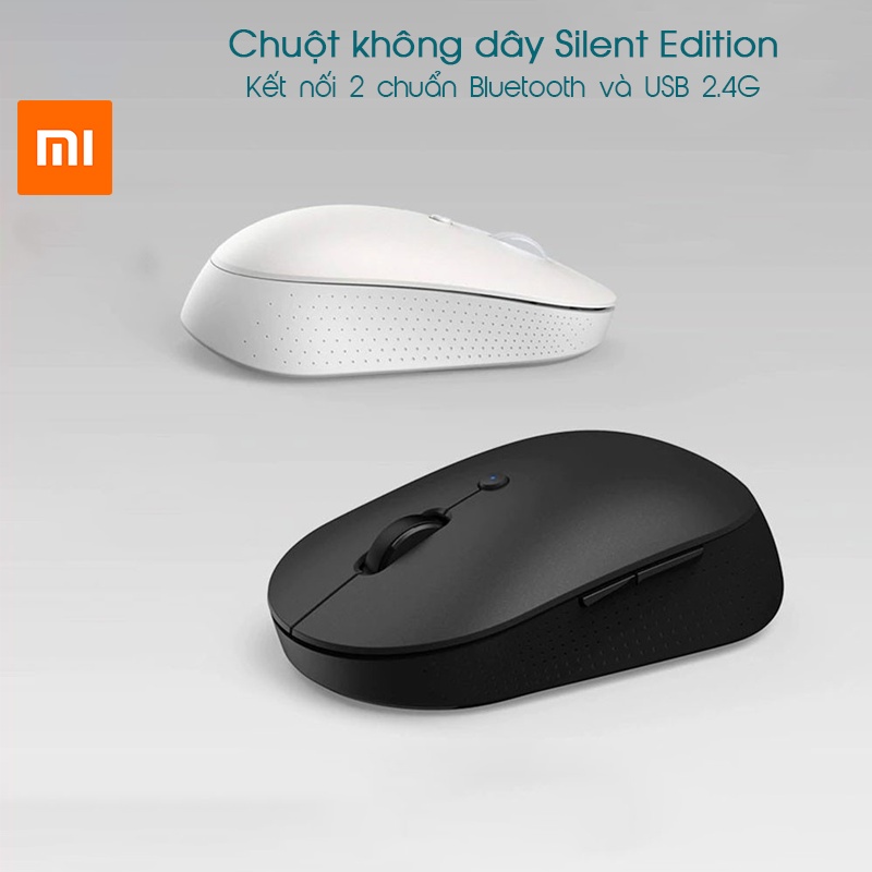 Chuột không dây 2 chuẩn kết nối Xiaomi Mouse Silent Edition (2020)