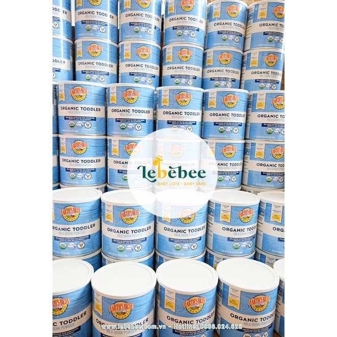 Sữa bột Earth’s Best Organic Toddler Formula cho bé ( Hộp 595gr) mẫu mới