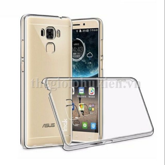 Ốp lưng imak asus zenfone 3 max 5.5 ZC553KL xịn phủ nano ( trong suốt)