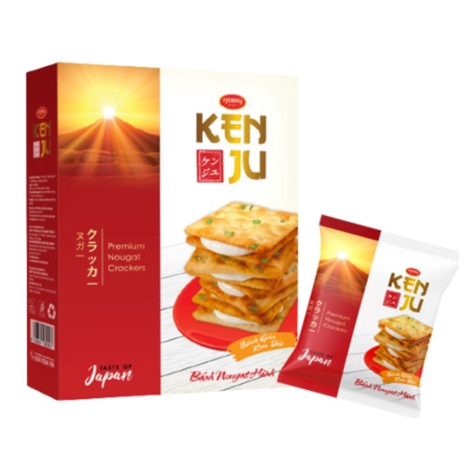Bánh quy hành Kenju nhân kem dẻo Richy hộp 310g