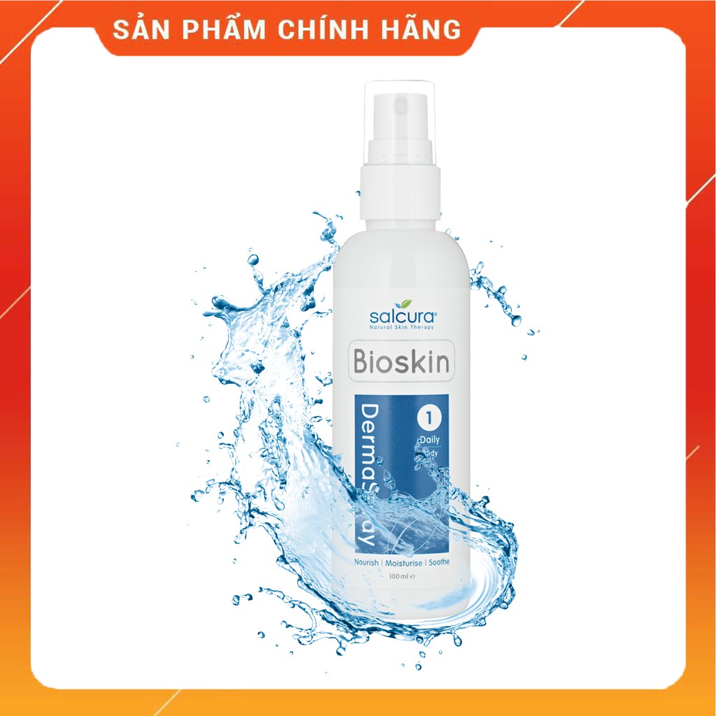 [ĐỘC QUYỀN] [CHÍNH HÃNG UK] XỊT DƯỠNG DA CHIẾT XUẤT THIÊN NHIÊN SALCURA BIOSKIN DERMASPRAY INTENSIVE TUÝP 250ML | BigBuy360 - bigbuy360.vn