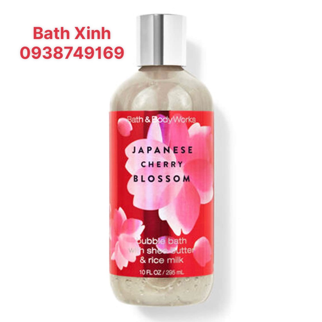 Sữa tắm bồn tạo bọt Bath & Body Works Japanese Cherry Blossom Bubble Bath 295ml