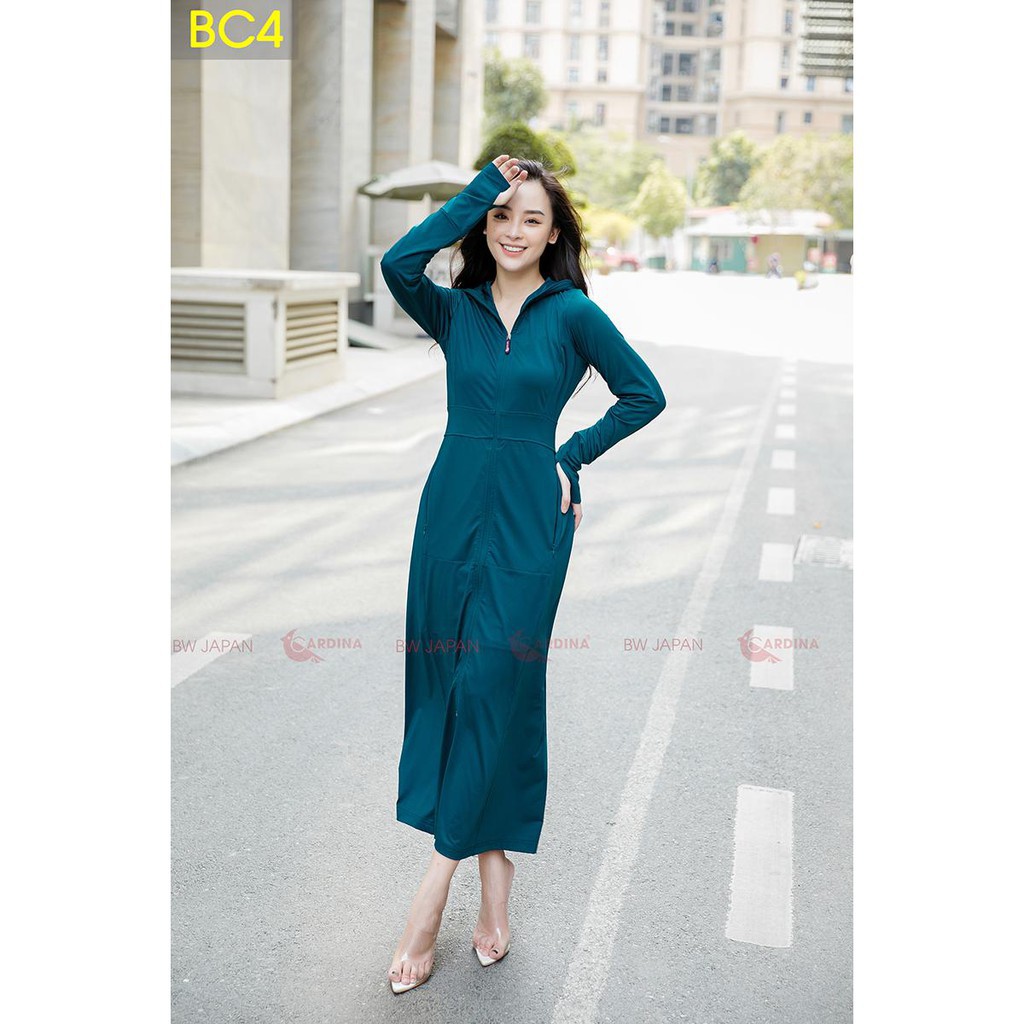 Bộ áo choàng chống nắng Nữ liền thân - Thun Lạnh cao cấp | BigBuy360 - bigbuy360.vn