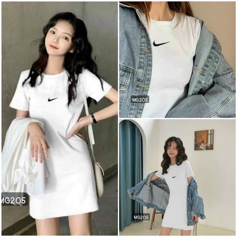 Đầm thun body ni.ke 2 màu