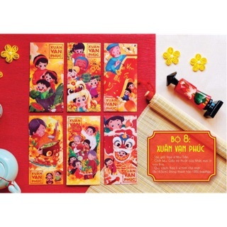 Bộ 100 bao lì xì đẹp độc lạ