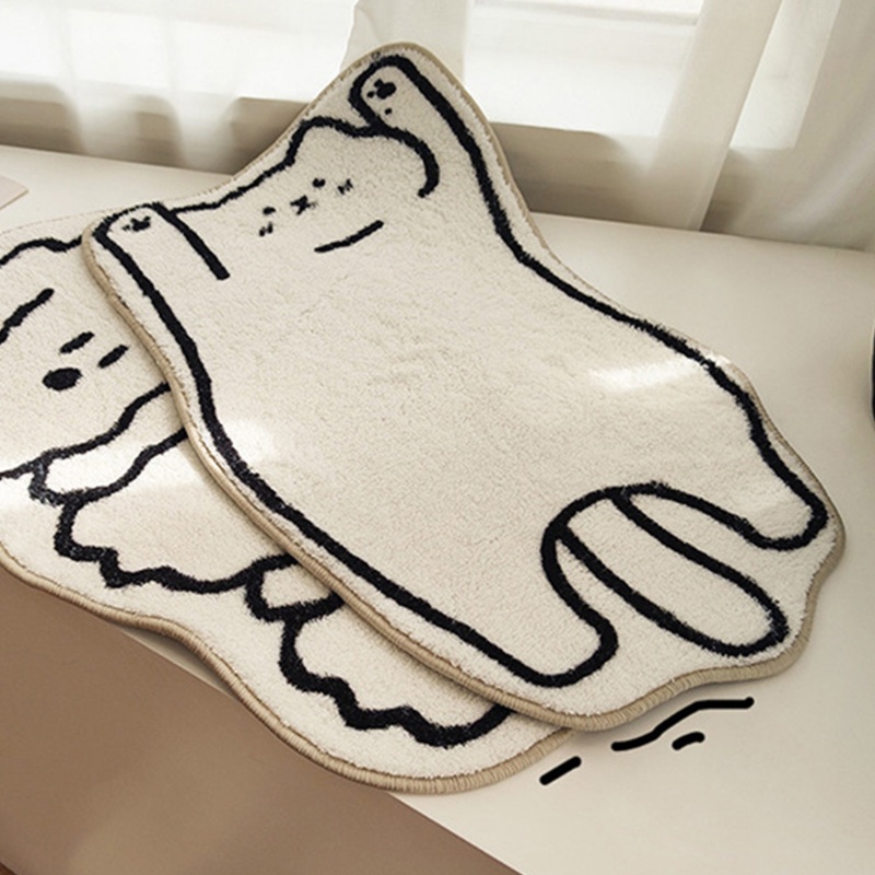 Thảm lót cửa chùi chân Họa Tiết Hoạt Hình Chống Trượt Thấm Hút Nước Cho Thú Cưng