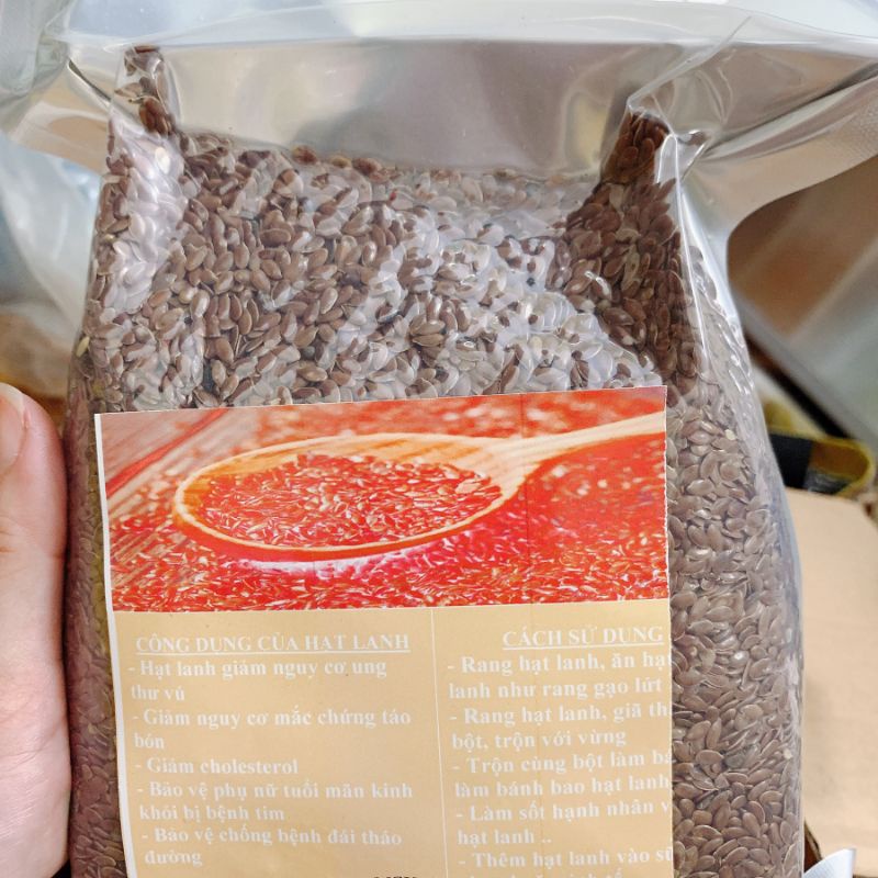 Hạt lanh nâu hạt sống