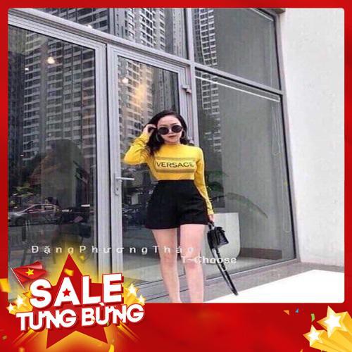 QUẦN SHORT NỮ CẠP CAO TÔN DÁNG CHẤT VẢI TUYẾT MƯA 3 MÀU ĐEN TRẮNG KEM THỜI TRANG