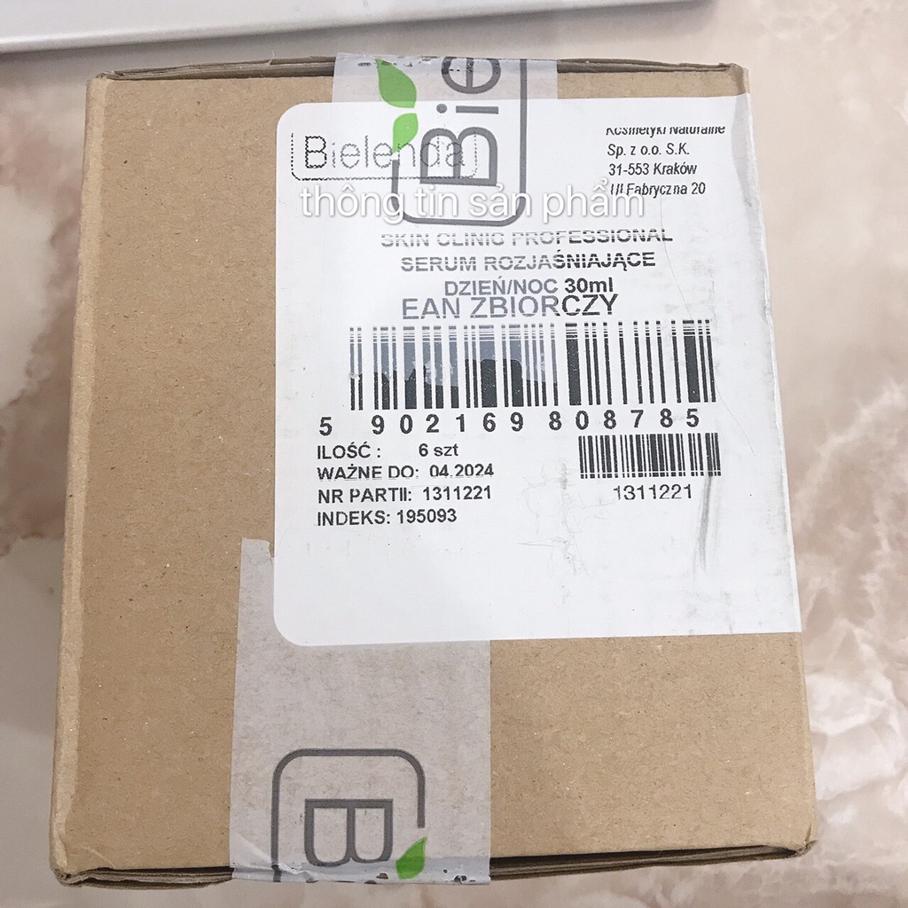 Serum Sáng DA Bielenda Professional Cho Da Nám Tàn Nhang 30ml