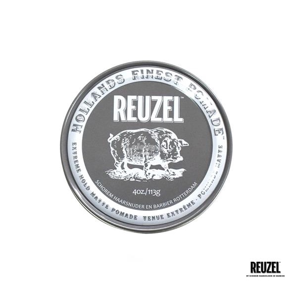 Sáp vuốt tóc nam Reuzel Extreme Hold Matte Pomade , giữ nếp tóc , tạo kiểu tóc