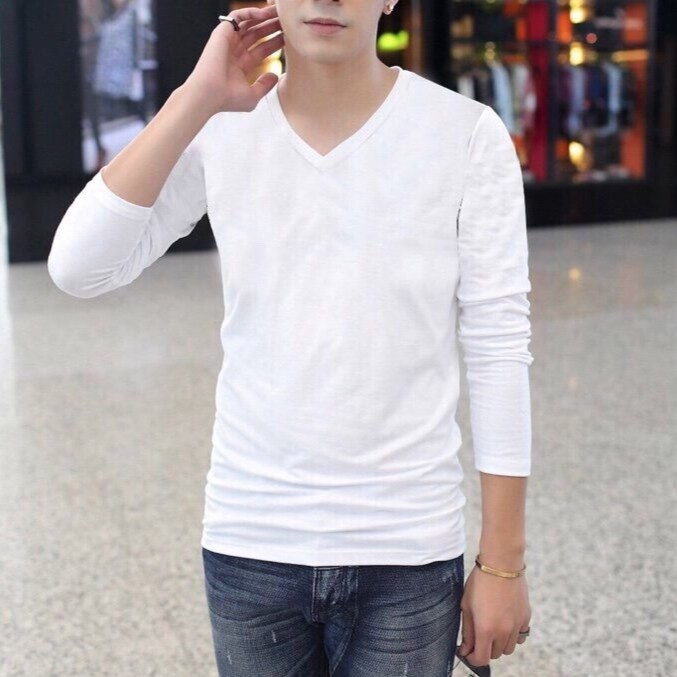 ALBUM 143 - ÁO THUN TAY DÀI NAM CAO CẤP CỔ TIM NHIỀU MÀU LỰA CHỌN | BigBuy360 - bigbuy360.vn