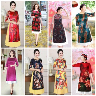 Giá xưởng - áo dài cách tân vải nhung