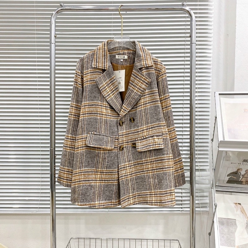 Áo vest Blazer kẻ