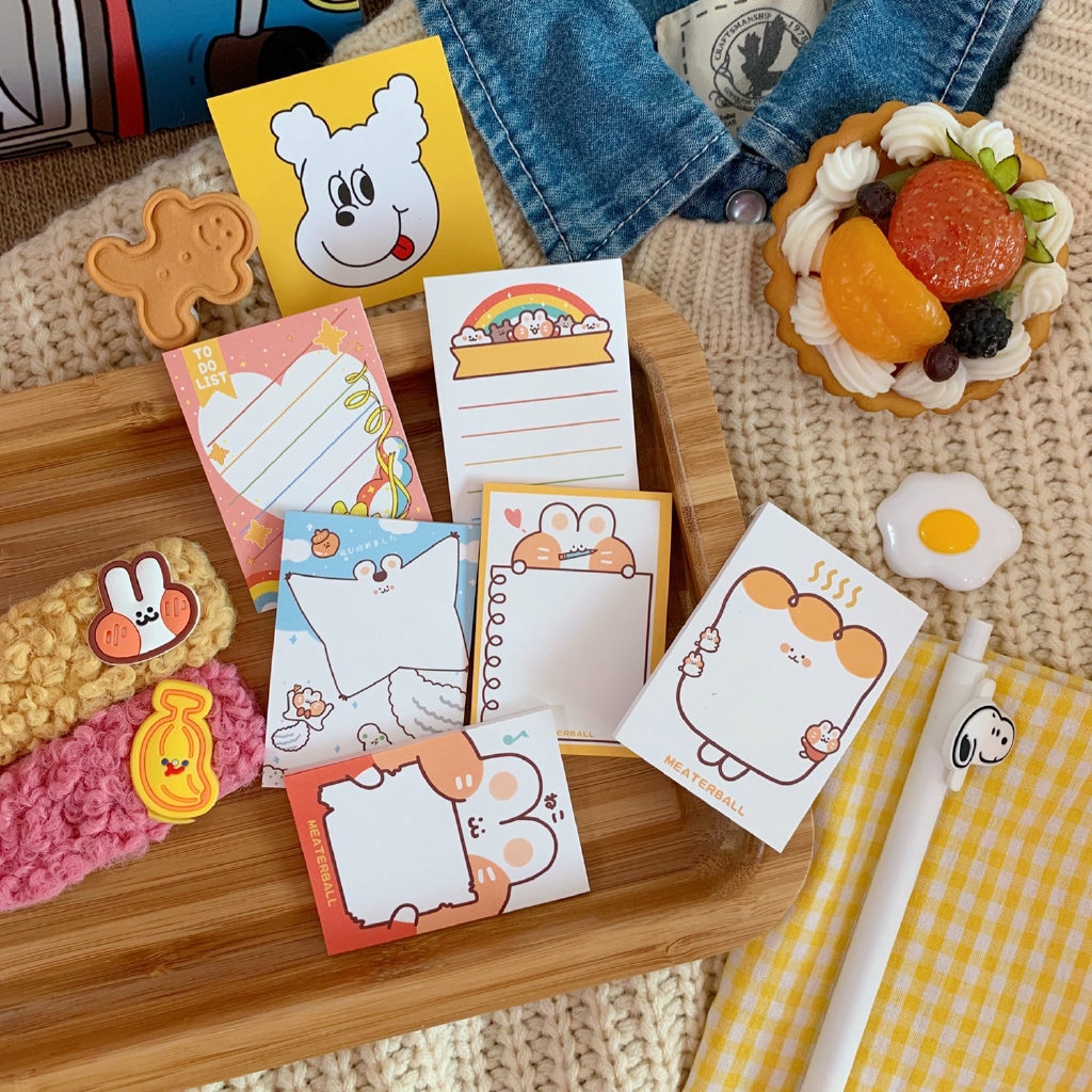 Sổ tay hình thỏ hoạt hình xinh xắn theo phong cách hàn quốc