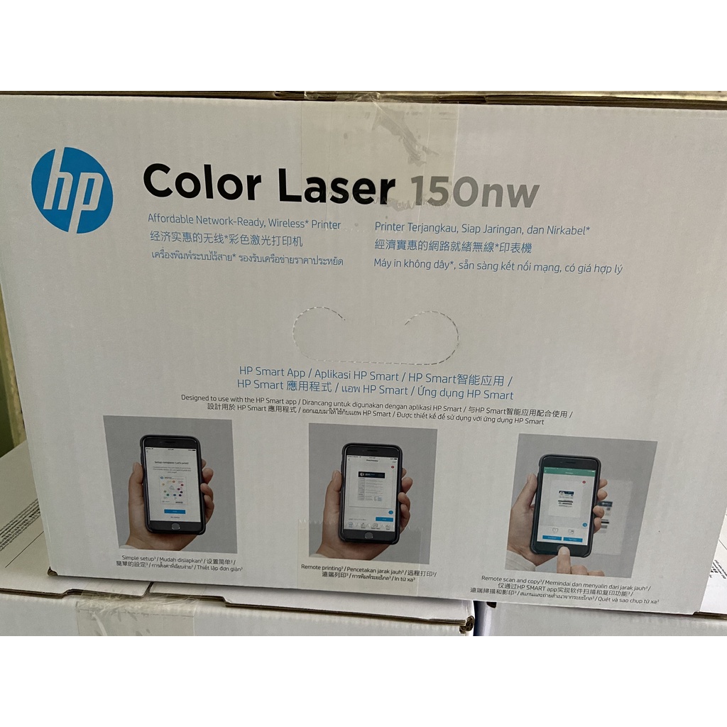 Máy in màu HP Color Laser 150nw  in qua wifi điện thoại - hàng chính hãng 12 tháng hp -  phân phối bởi fpt
