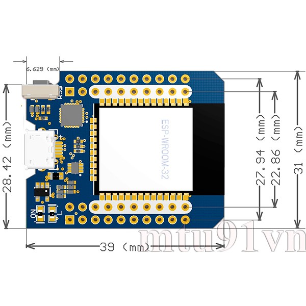 Mạch Thu Phát WiFi D1 mini ESP32 ESP-32 WiFi + Bluetooth BLE