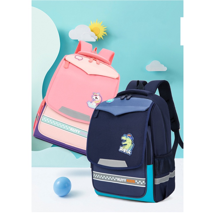 Balo đi học cho bé tiểu học cặp sách trẻ em học sinh vải oxford cao cấp Bibobaby HS205