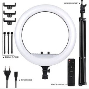 Đèn livestream 16cm 26cm 30cm 36cm 45cm 54cm kèm chân đỡ đèn bằng sắt dài 2m1 nhập khẩu mới 100%