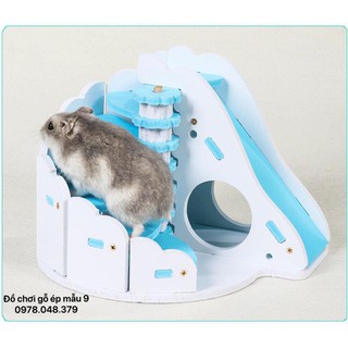 nhà gỗ ép hamter mẫu 9