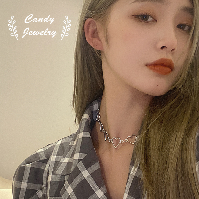 Vòng Cổ Hợp Kim Mặt Hình Trái Tim Xinh Xắn Cho Nữ