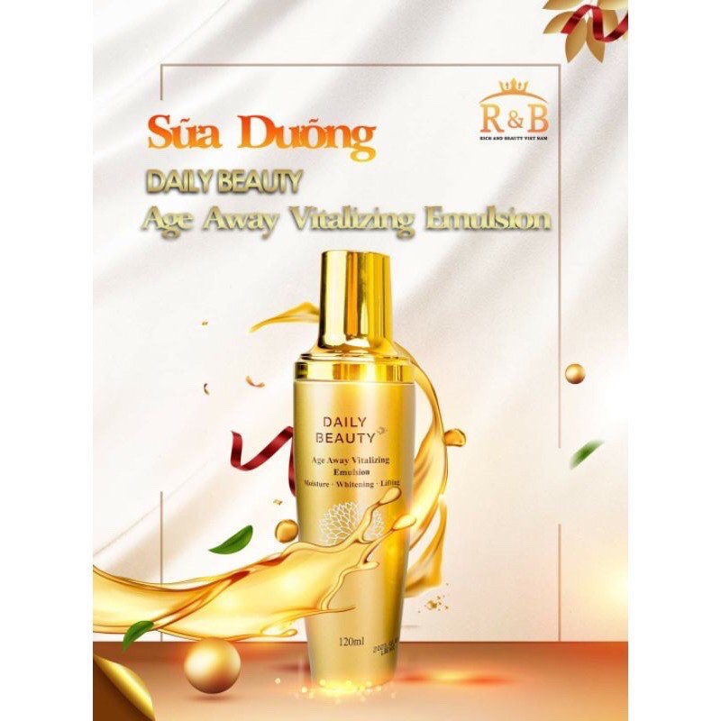 [HÀNG CHÍNH HÃNG HÀN QUỐC] Sữa dưỡng Daily Beauty Age Away Vitalizing Emulsion của R&B | BigBuy360 - bigbuy360.vn