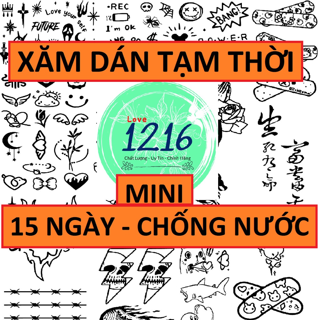 Hình Xăm Kéo Dài Đến 15 Ngày; Dán Chống Nước, Tạm Thời