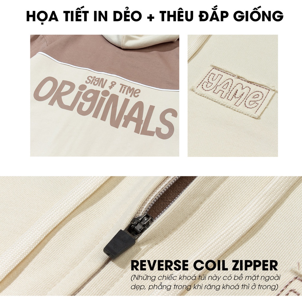 Áo khoác Hoodie Nam Nữ Zipper Thời Trang Thương Hiệu Y2010 Ver25 20782 |YaMe|