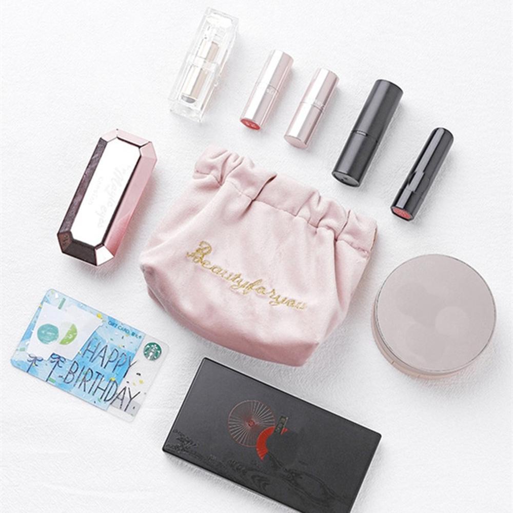 Túi Đựng Son Môi Mini Bằng Vải Nhung Mềm Mại Tiện Dụng Mang Theo Du Lịch