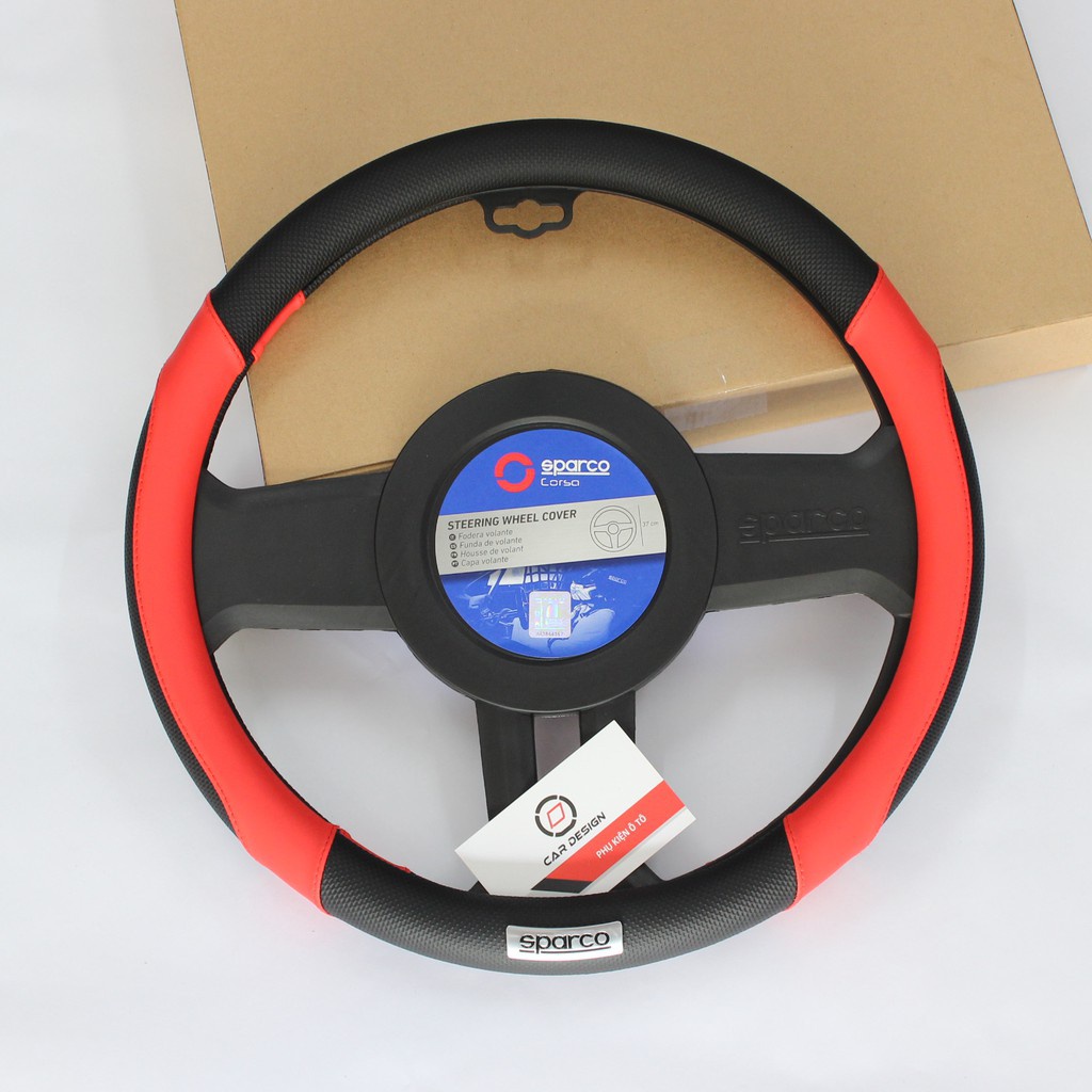 Bọc vô lăng sparco chính hãng mã 113, bọc vô lăng ô tô cao cấp hãng italia - Full mẫu và màu sắc size 38cm