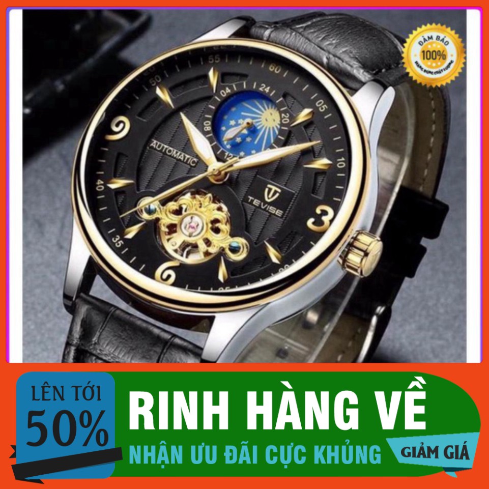 ĐỒNG HỒ AUTOMATIC NAM THƯƠNG HIỆU TEVISE CAO CẤP (TẶNG KÈM HỘP) HÀNG CỰC CHẤT